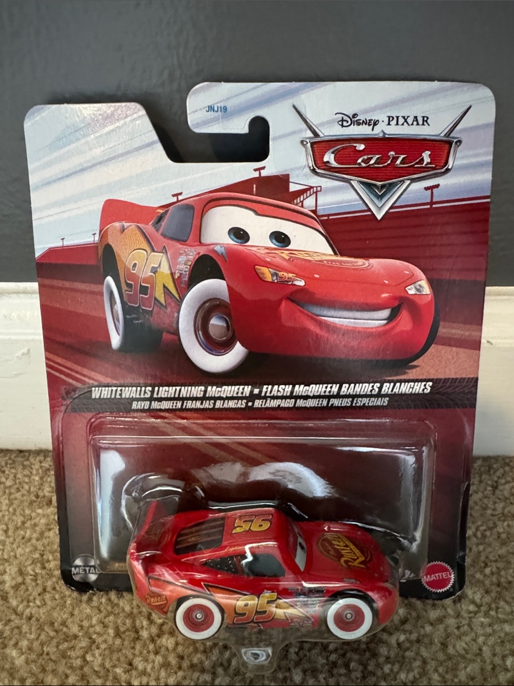 Disney Pixar Cars Whitewalls Lightning McQueen Mattel 1:55 Diecast 2026 China